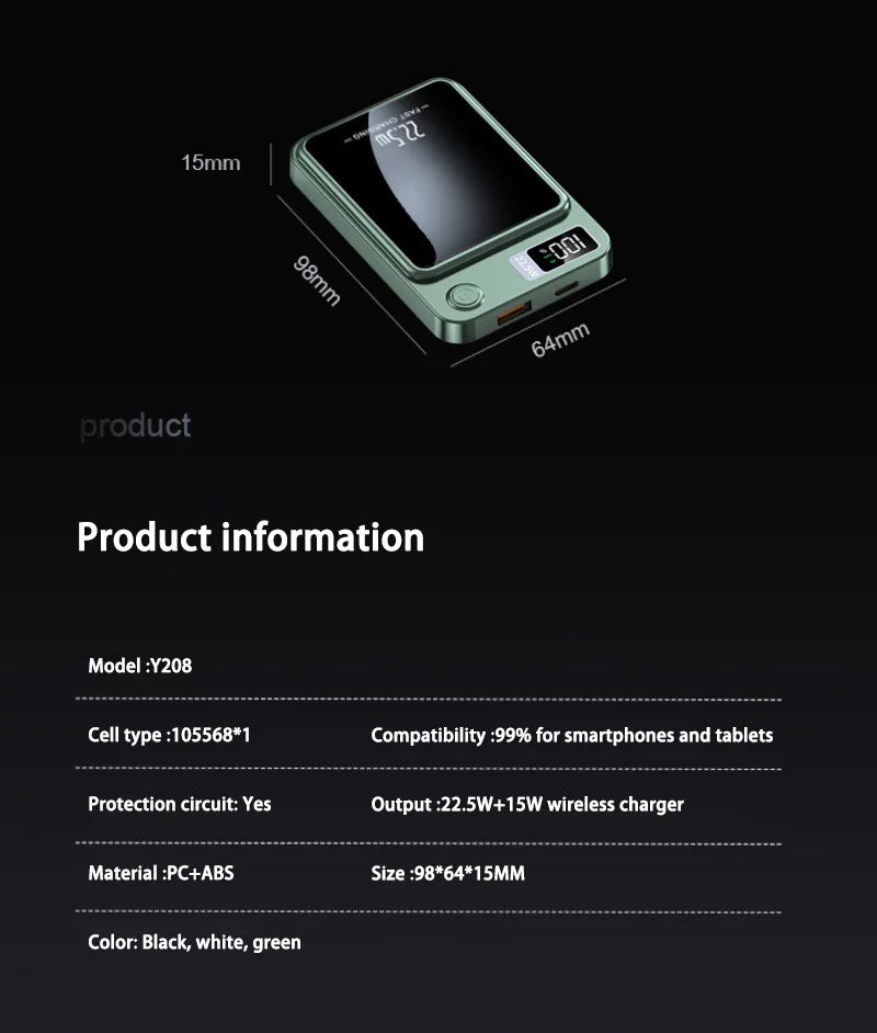 30,000mAh Magnetic Fast Charging Power Bank