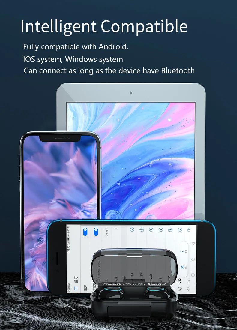 M10 Wireless Earphones Power Bank