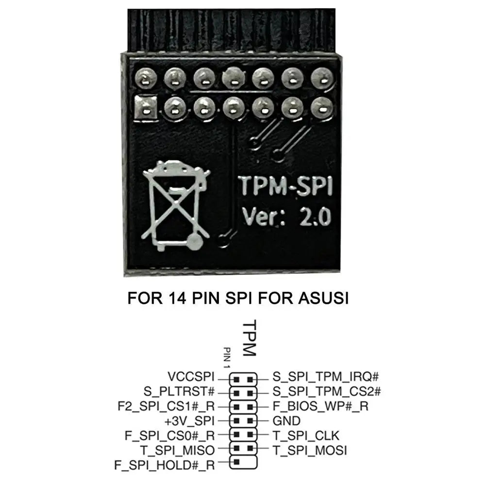 TPM 2.0 Security Module 14Pin