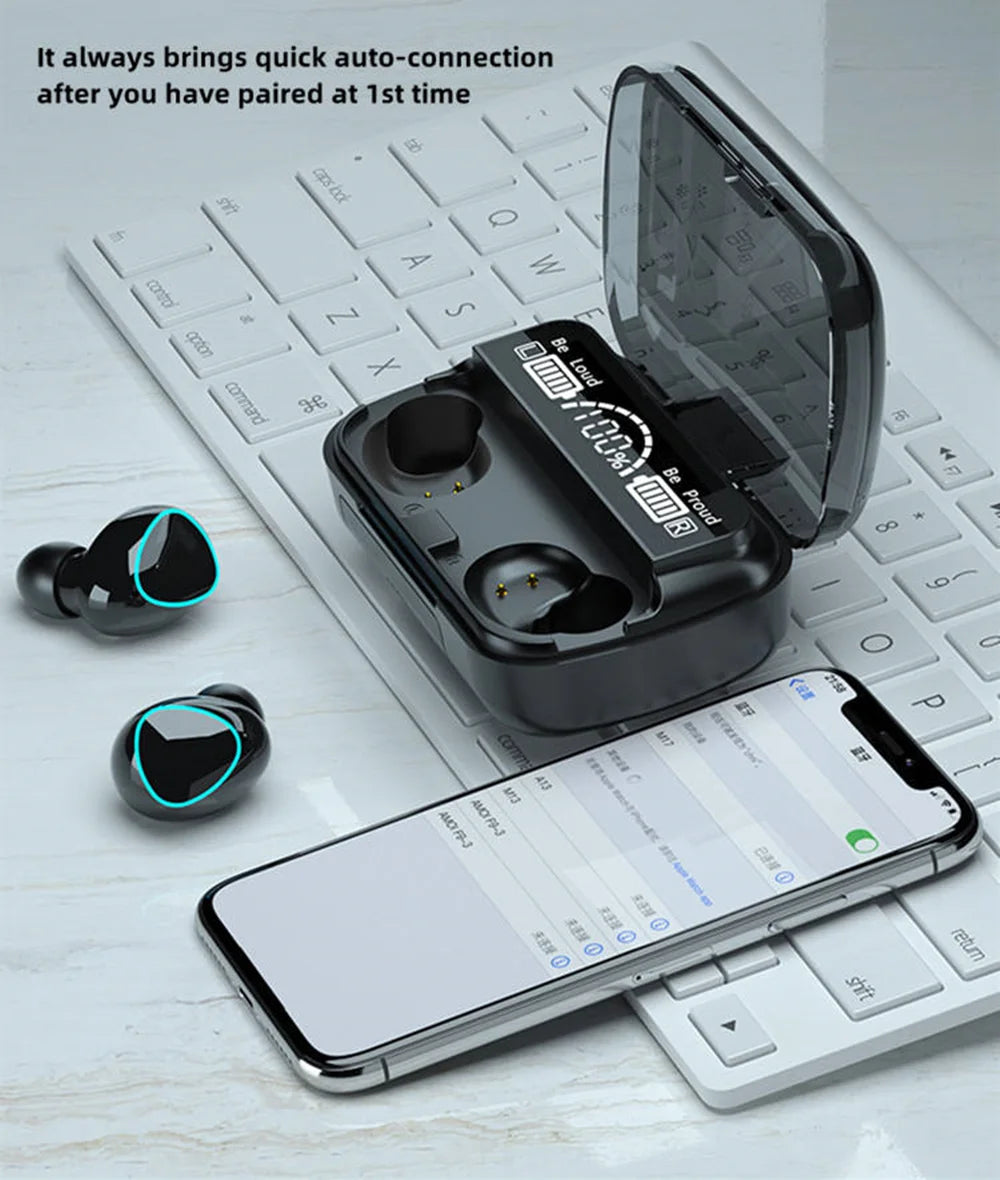 M10 Wireless Earphones Power Bank