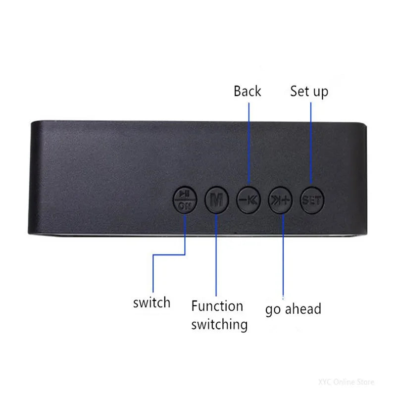 Portable Bluetooth Speaker Mini Alarm