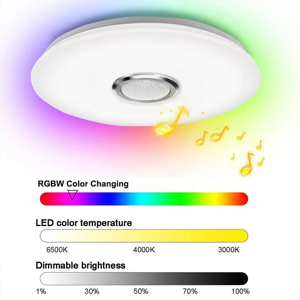 LED Ceiling Light Smart Bluetooth Speaker