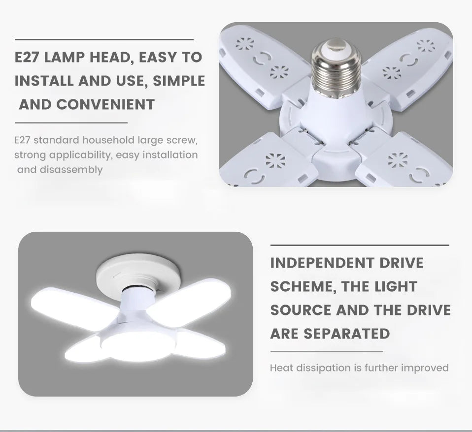 Foldable LED Bulb 28W E27