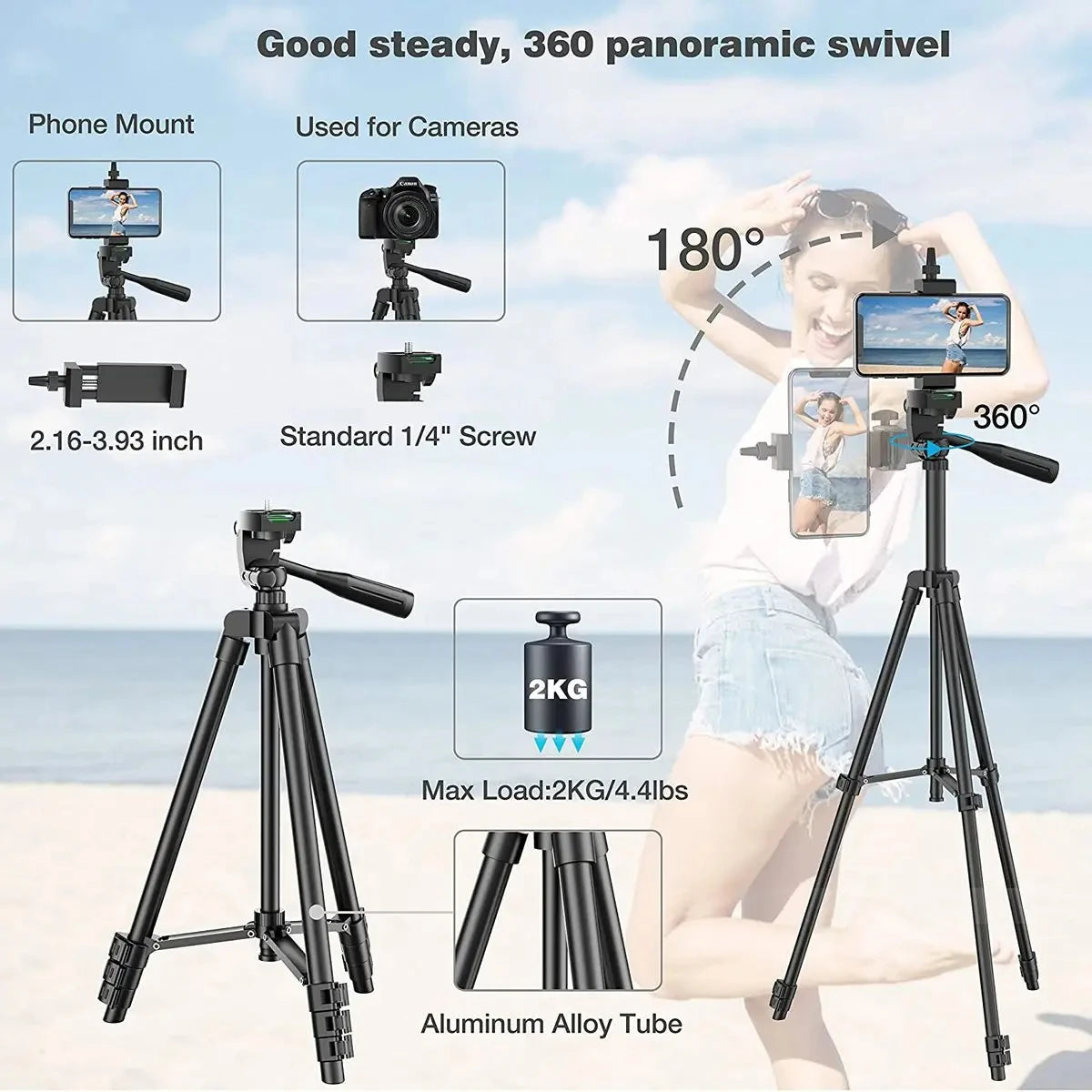 Universal Phone Camera Tripod
