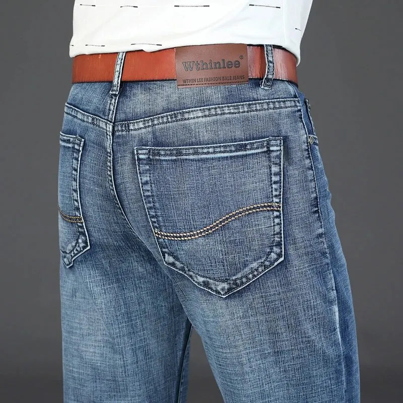 Men's Business Casual Straight Jeans