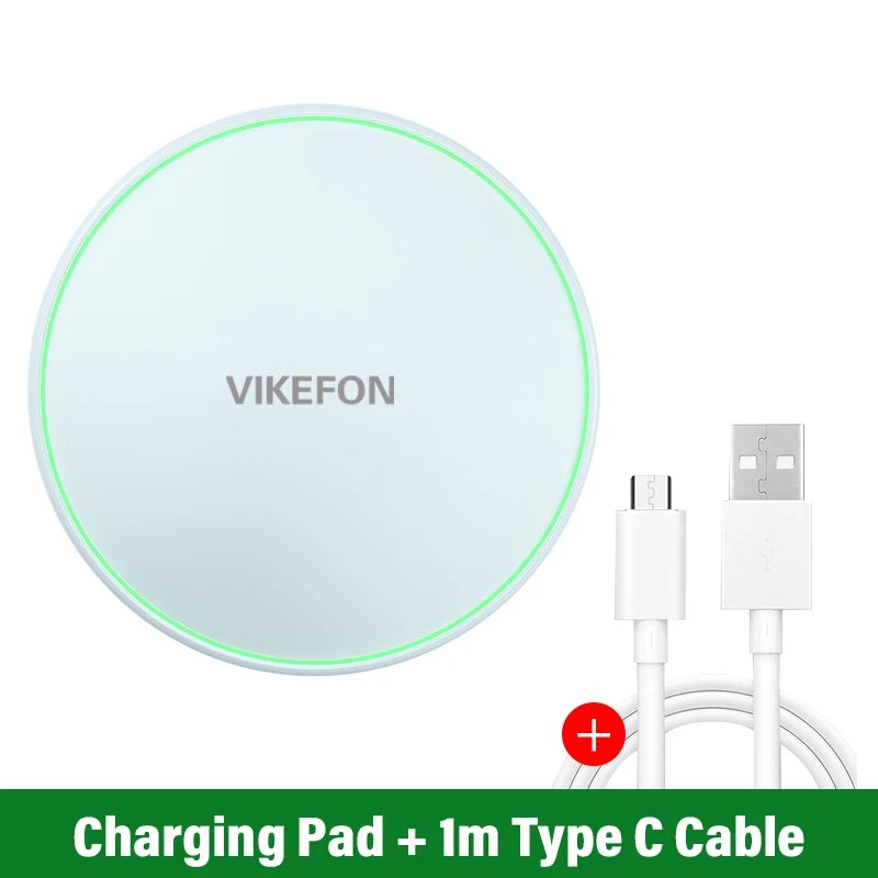 Wireless Charger for iPhone & Samsung