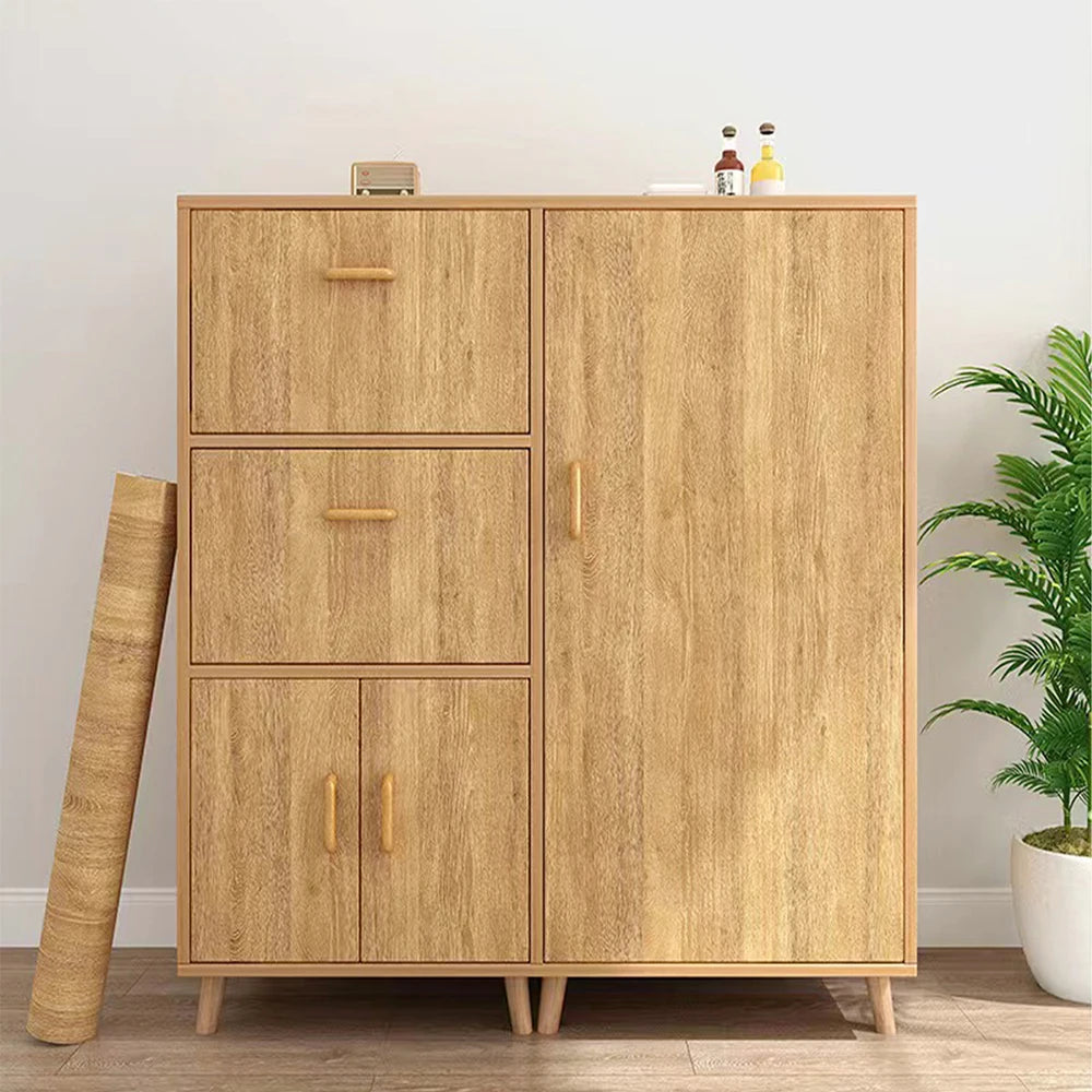 Gray/Yellow Wood Grain Peel & Stick Wallpaper