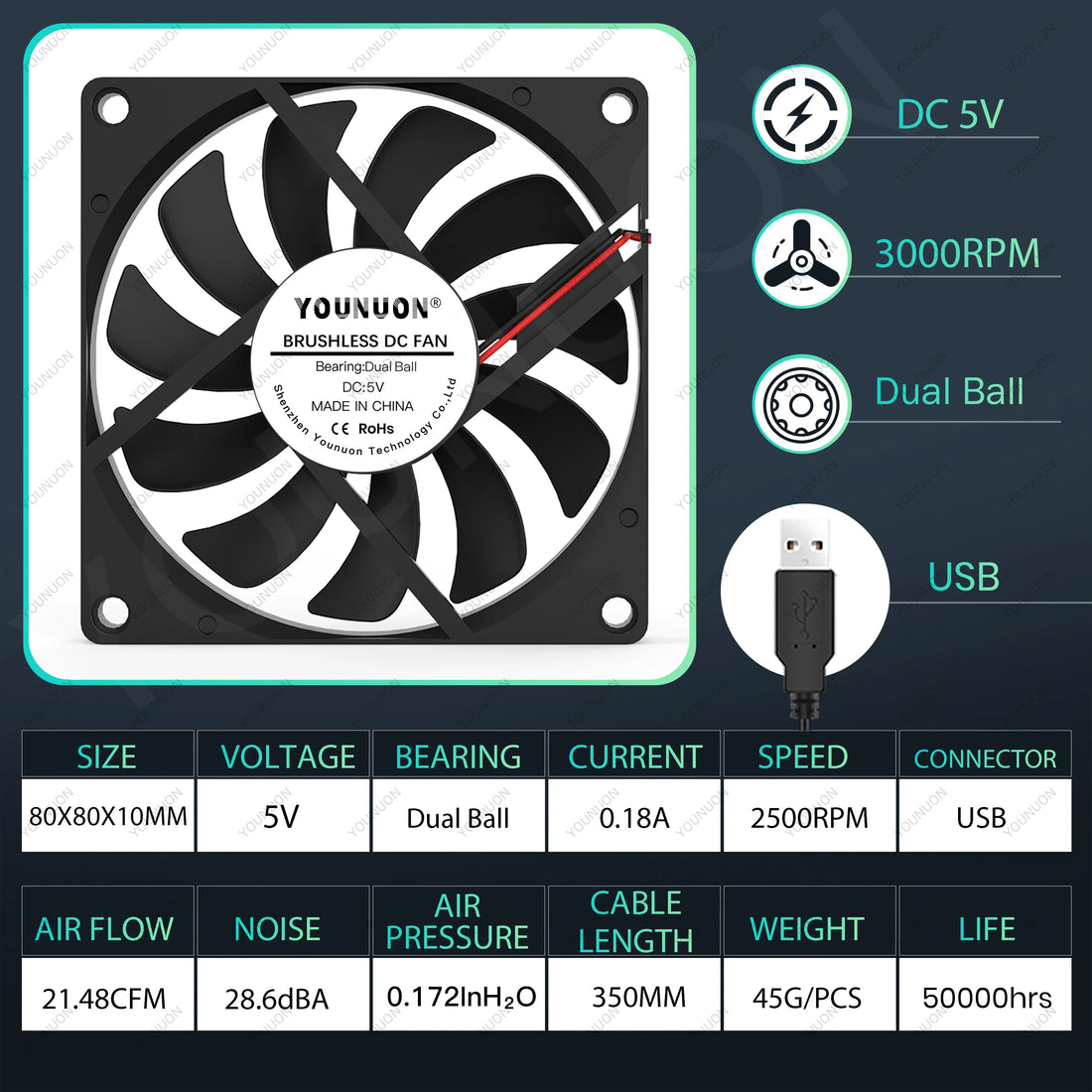 PC Fan Computer Case  Fan Cooler