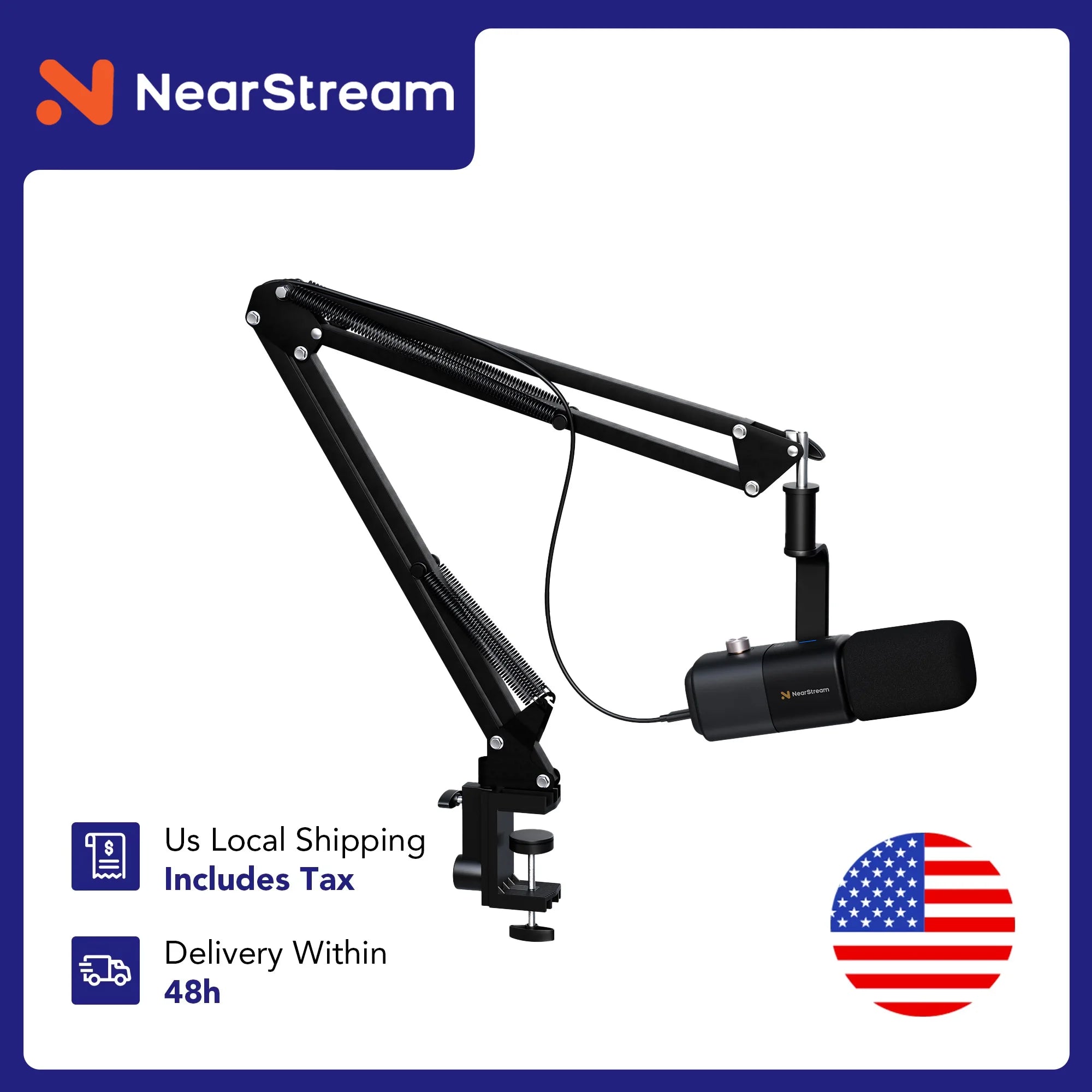 Professional USB XLR Dynamic Microphone