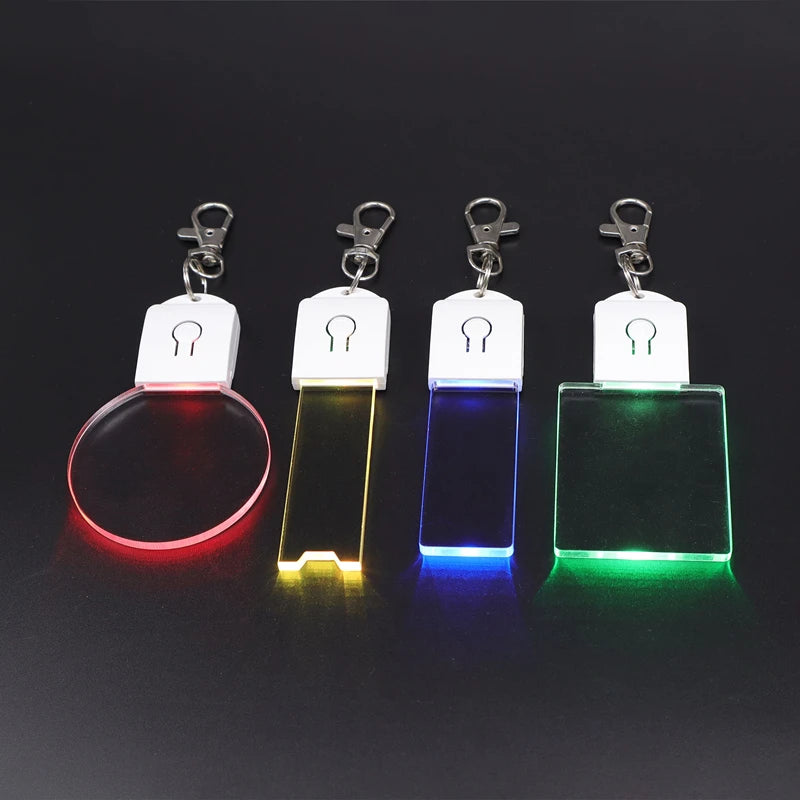 RGB Acrylic LED Keychain