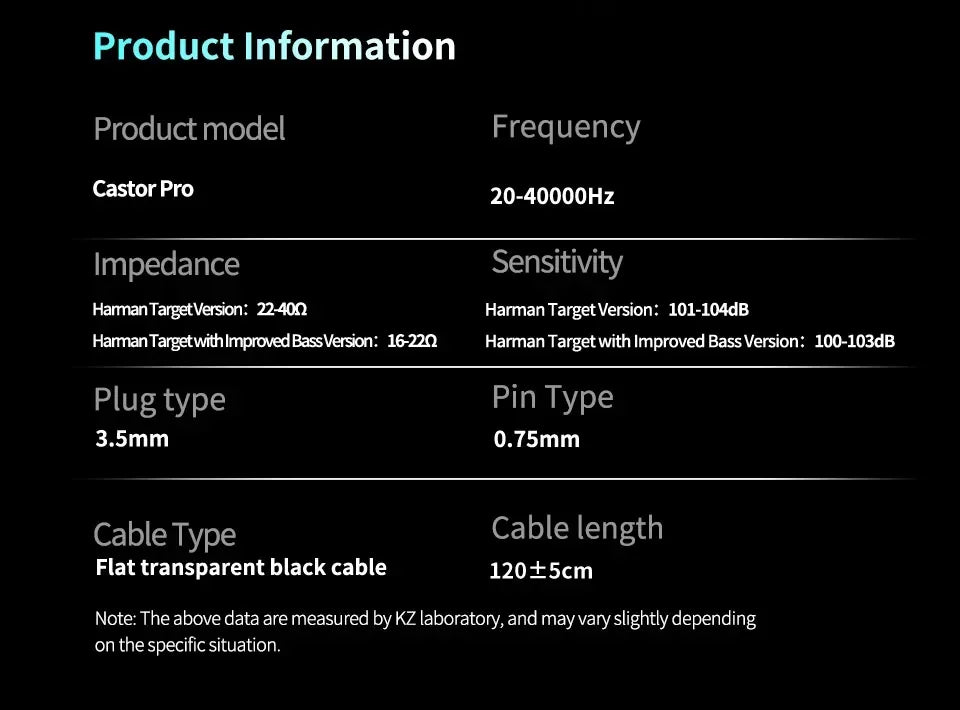 KZ Castor PRO HiFi Earphones