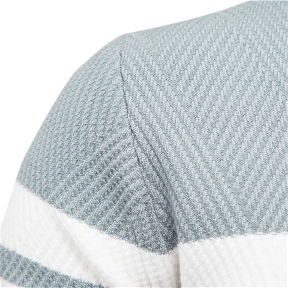 Men’s Patchwork Pullover Sweater