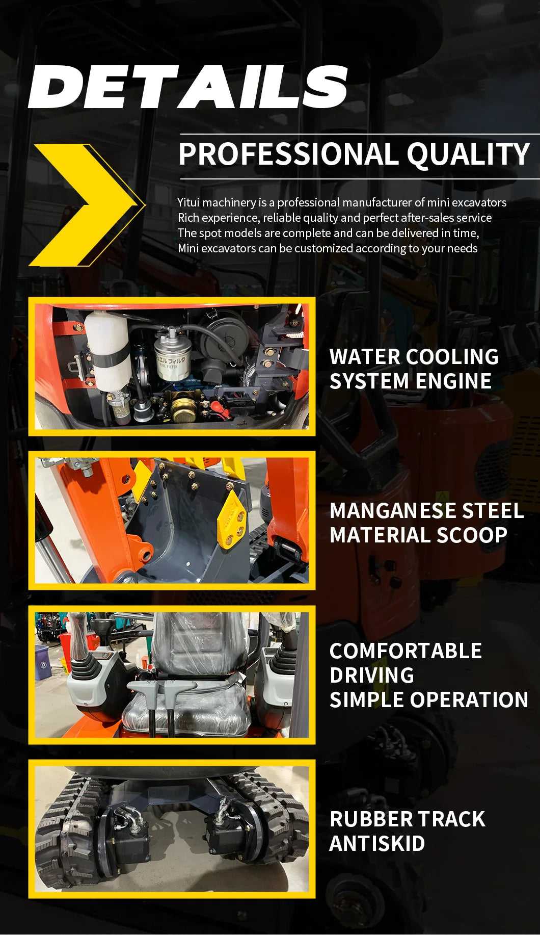 Crawler Mini Excavator 1.5–2 Ton – Kubota Engine