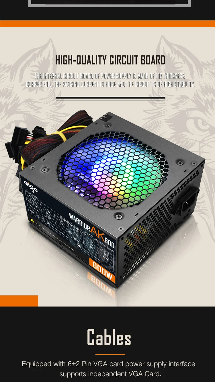 RGB Gaming Power Supply