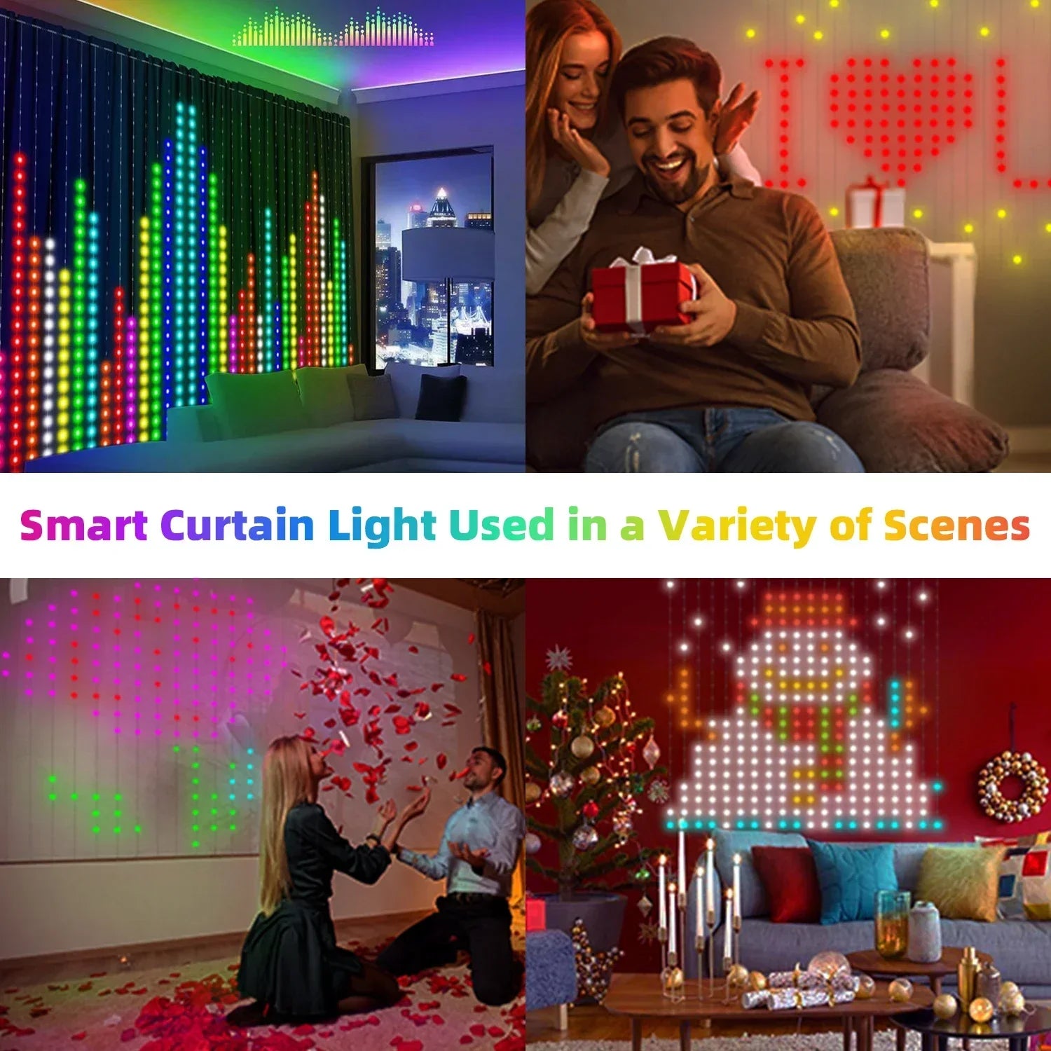 Smart RGB Curtain Lights