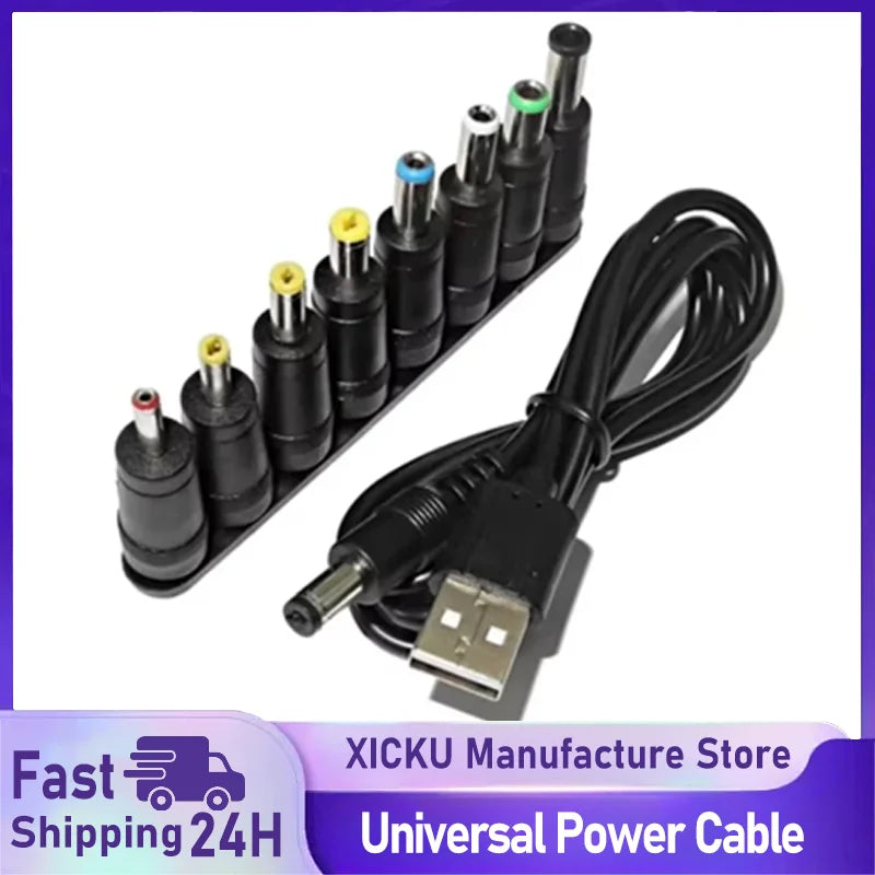 Universal Power Cable USB to DC 5.5
