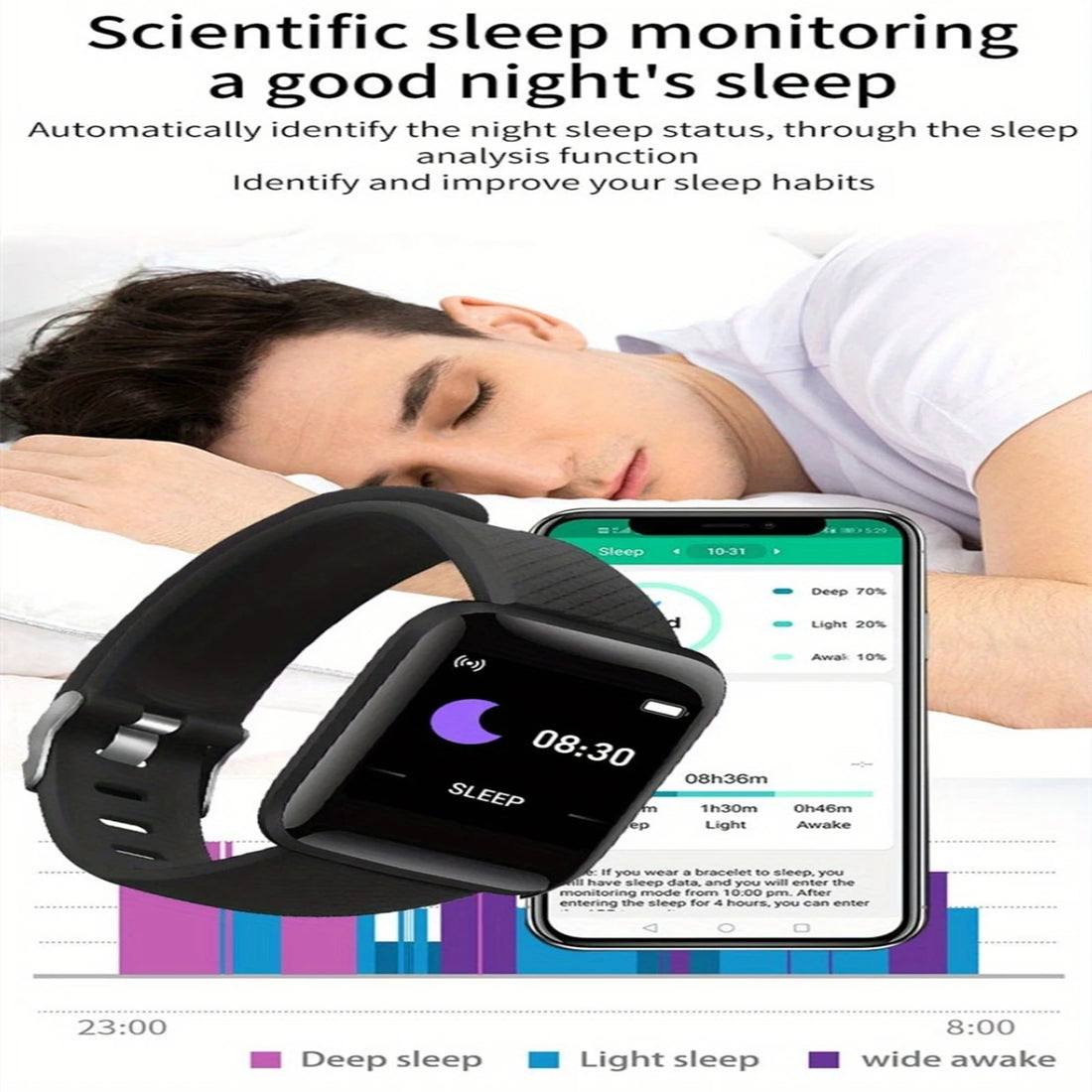 Fitness Smartwatch Android iOS Compatible