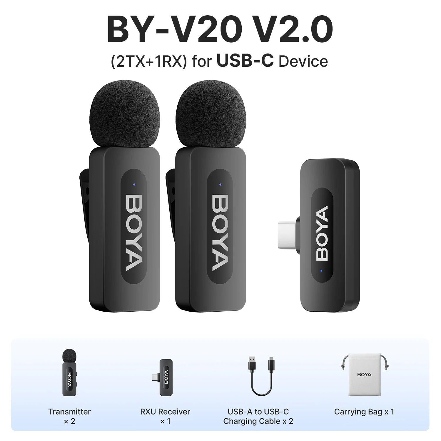 BOYA Wireless Lavalier Microphone System