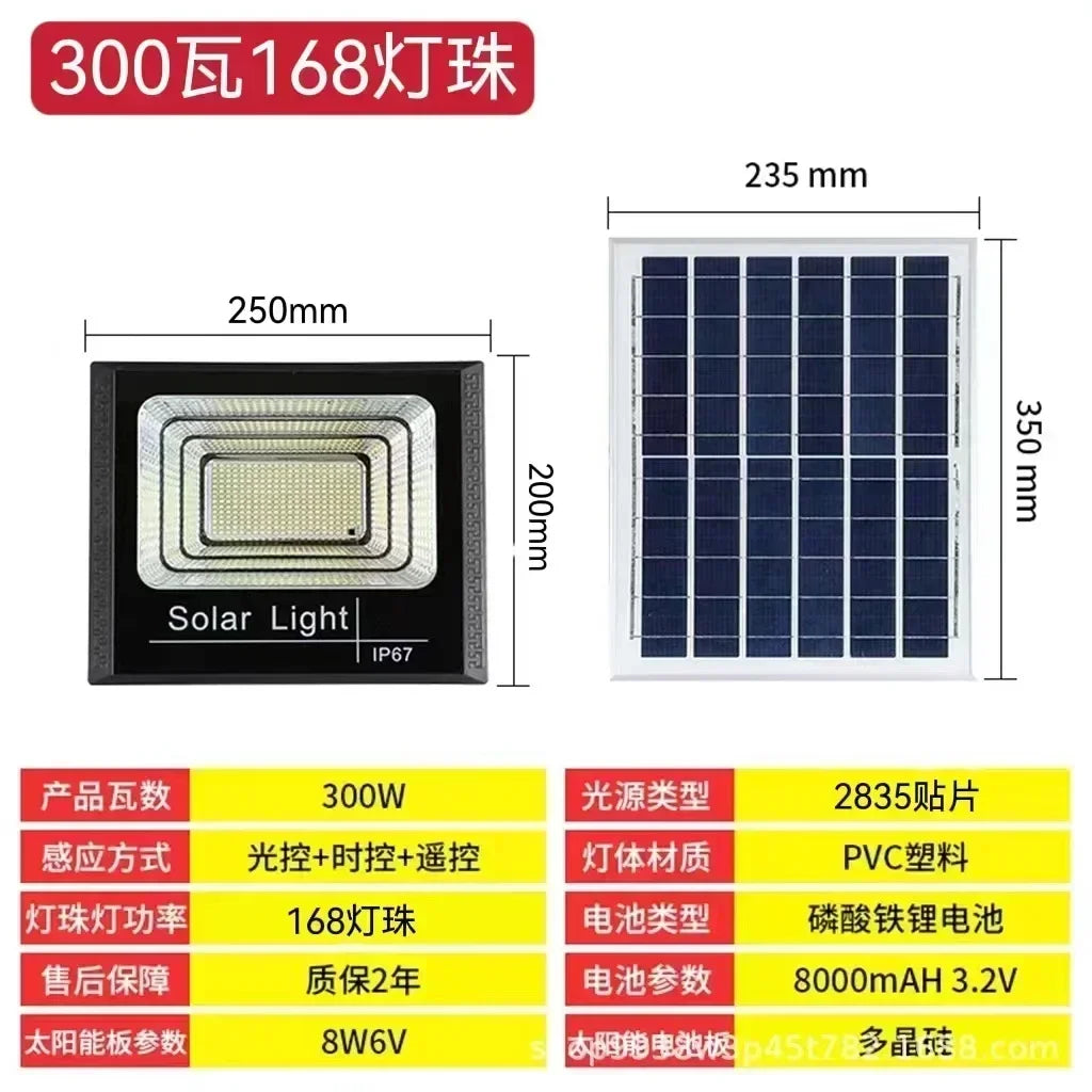 Outdoor Solar LED Flood Light – 50W–500W