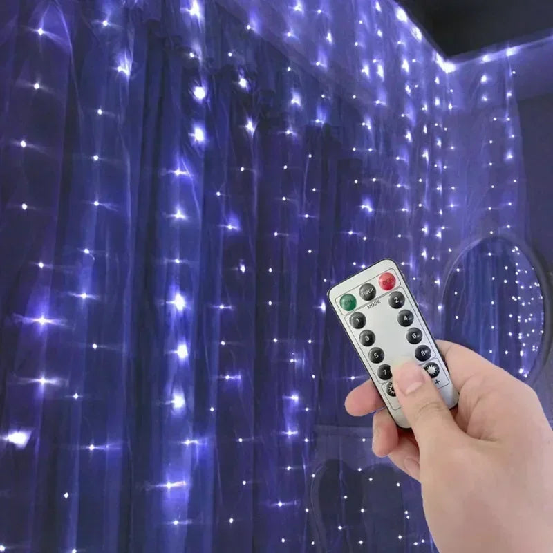 USB LED Curtain String Lights