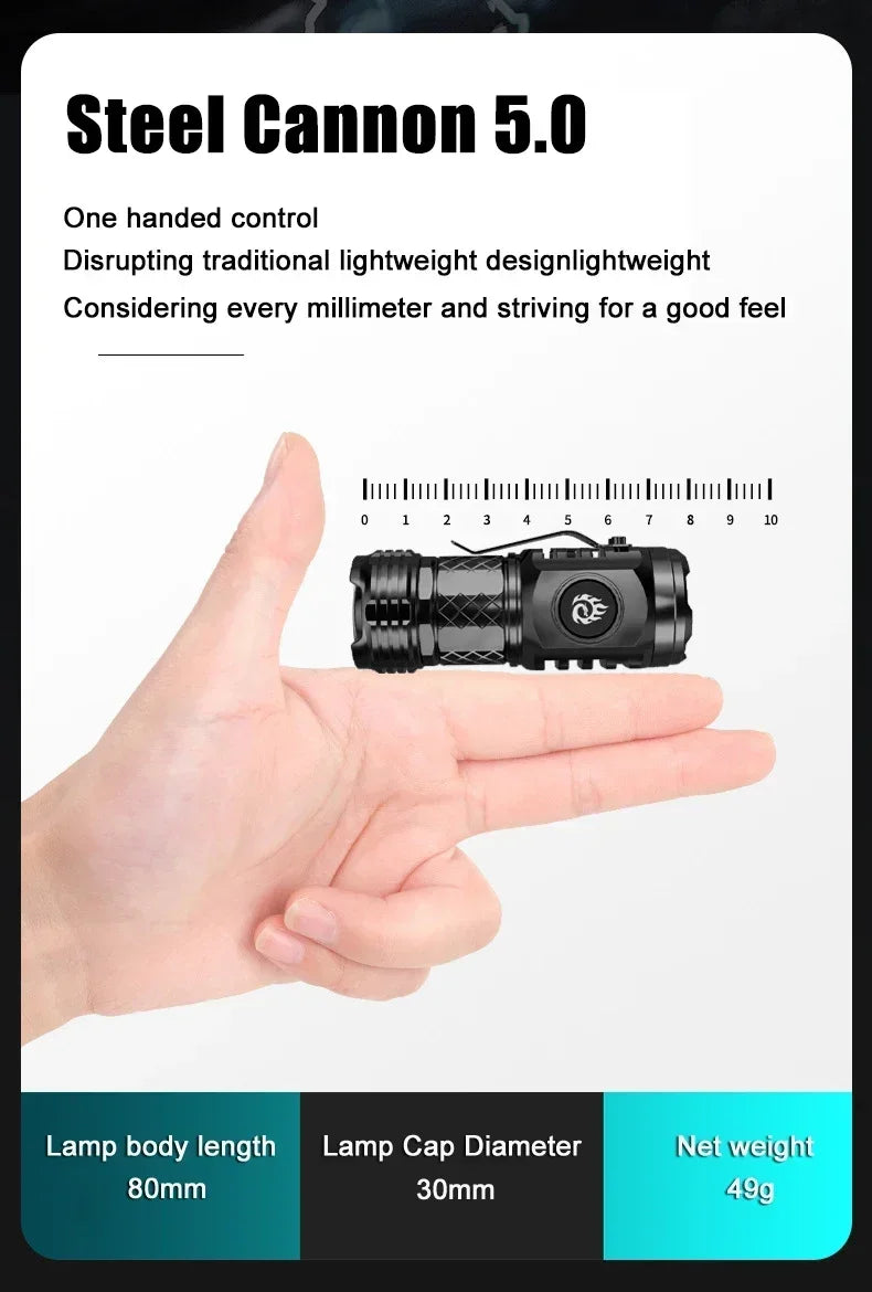 High-Quality LED Rechargeable Flashlight