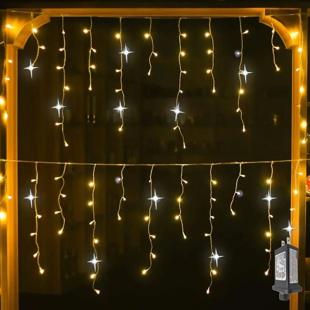 ED Icicle Curtain Lights