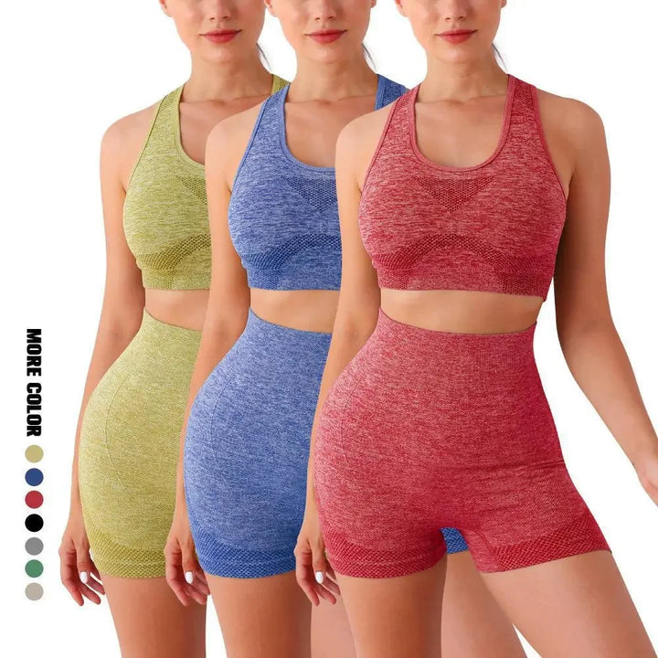 Yoga Set Gym Shorts Women Sport Bras Workout
