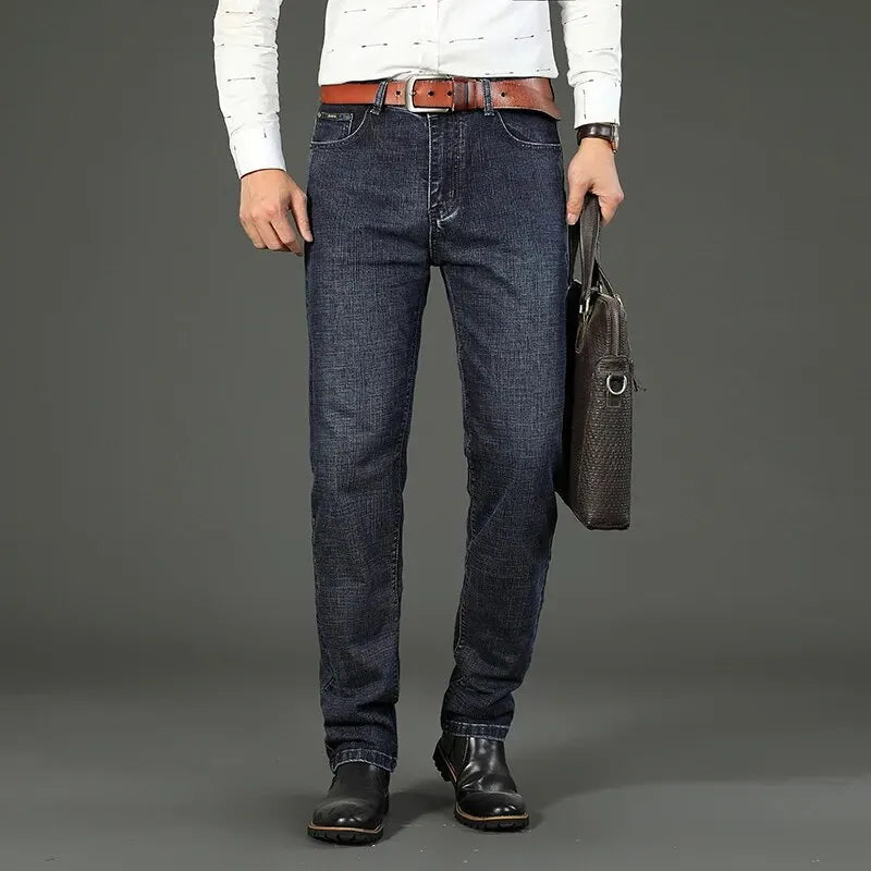 Men's Business Casual Straight Jeans