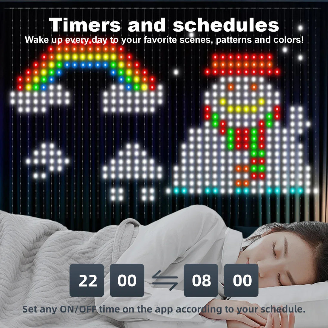 Smart RGB Curtain Lights