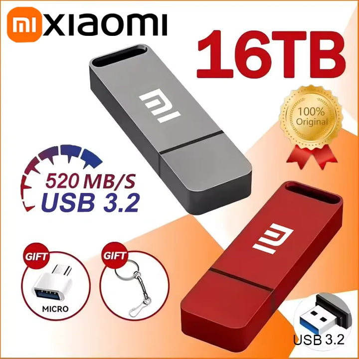16TB USB 3.2 Metal Flash Drive