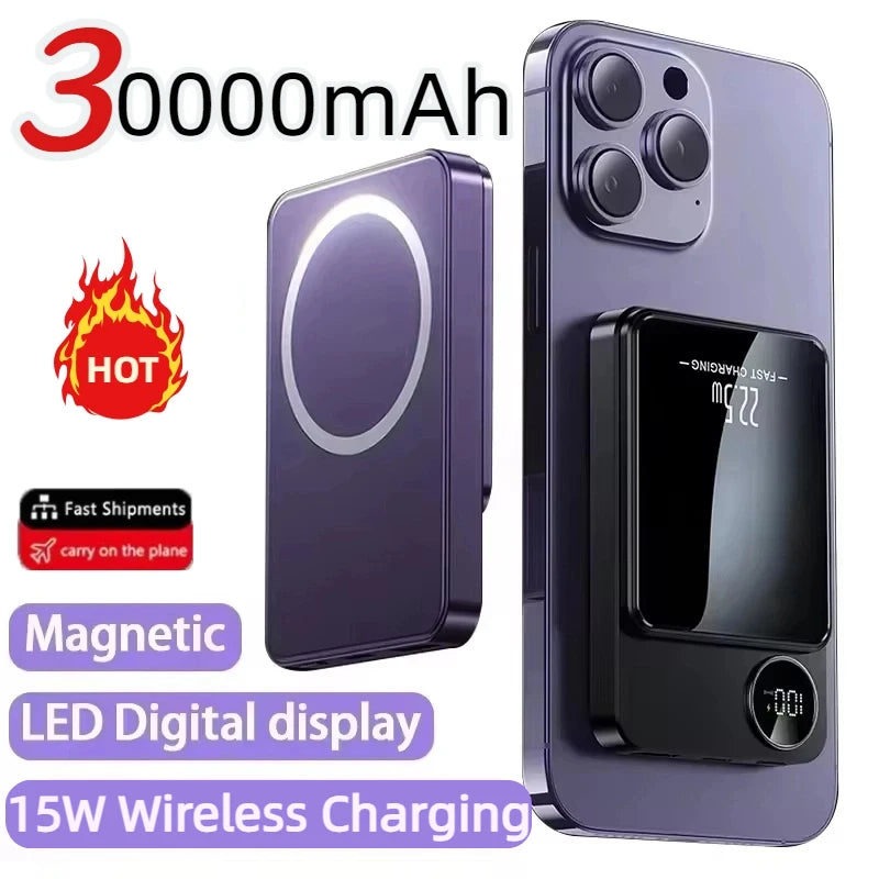 30,000mAh Magnetic Fast Charging Power Bank