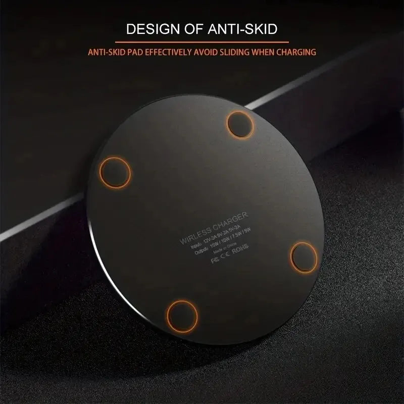 Wireless Charger for iPhone & Samsung