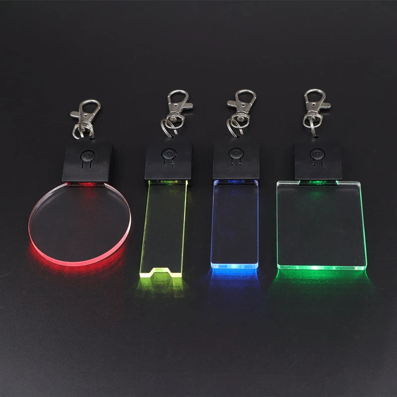 RGB Acrylic LED Keychain