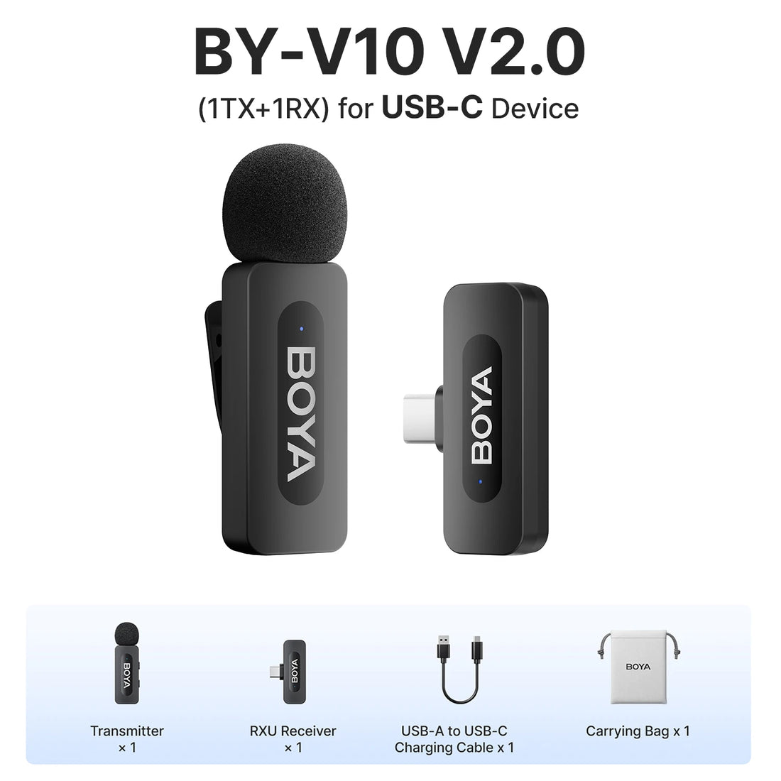 BOYA Wireless Lavalier Microphone System