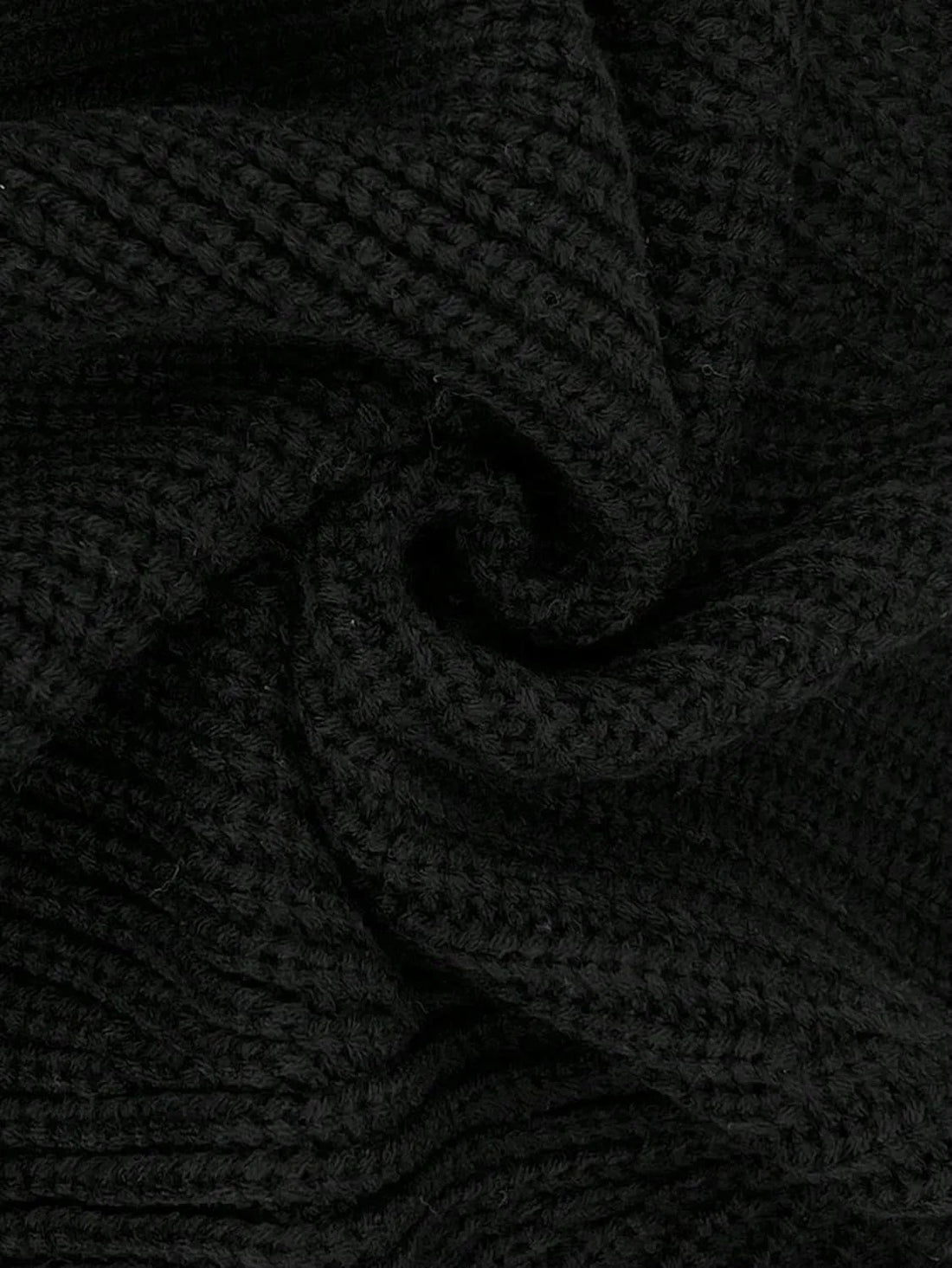 Elegant Solid Color Ribbed Knitted Cardigan