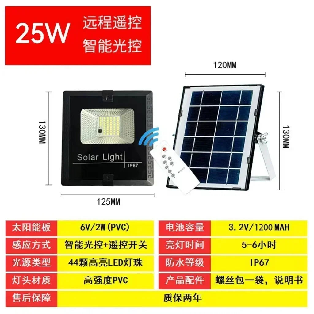 Outdoor Solar LED Flood Light – 50W–500W