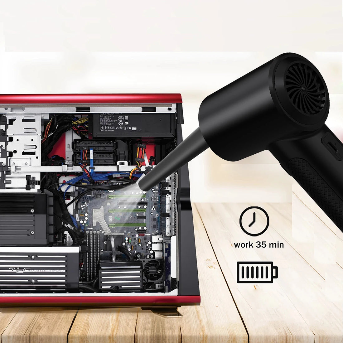 Cordless Air Duster Computer Cleaner
