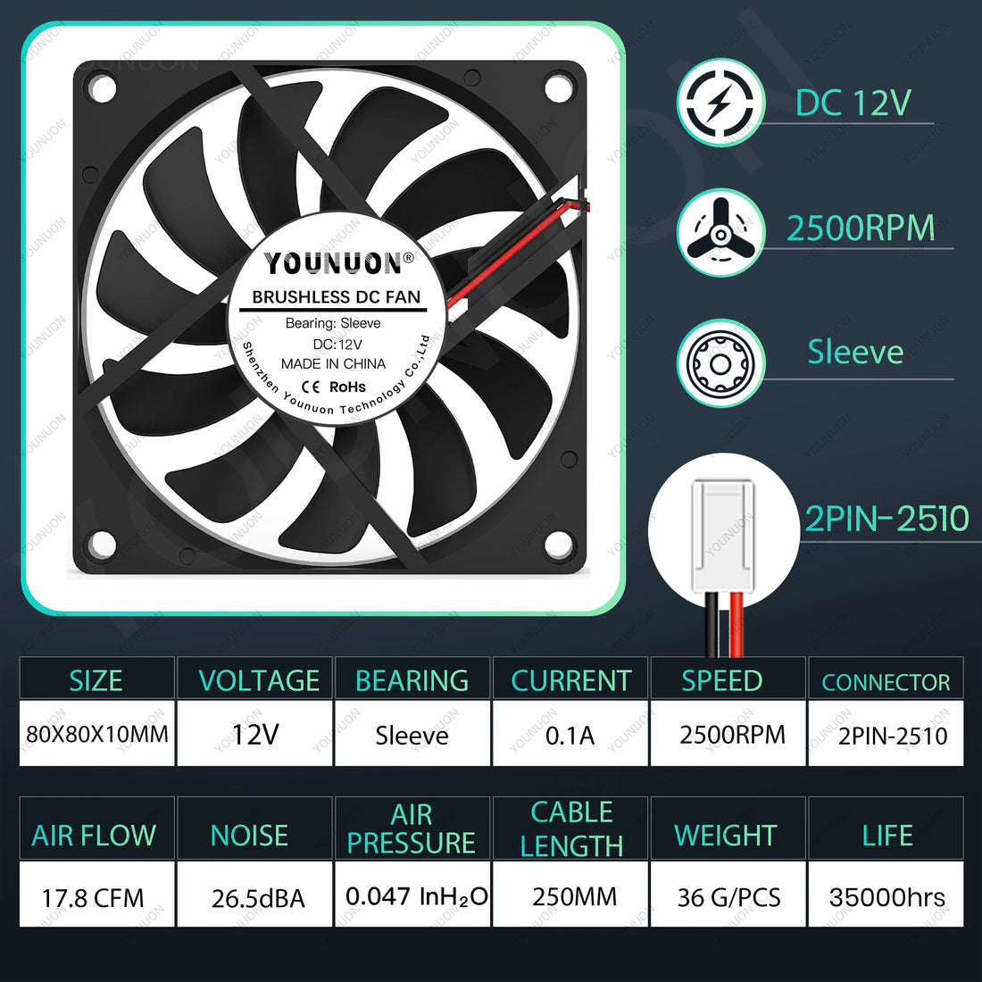 PC Fan Computer Case  Fan Cooler