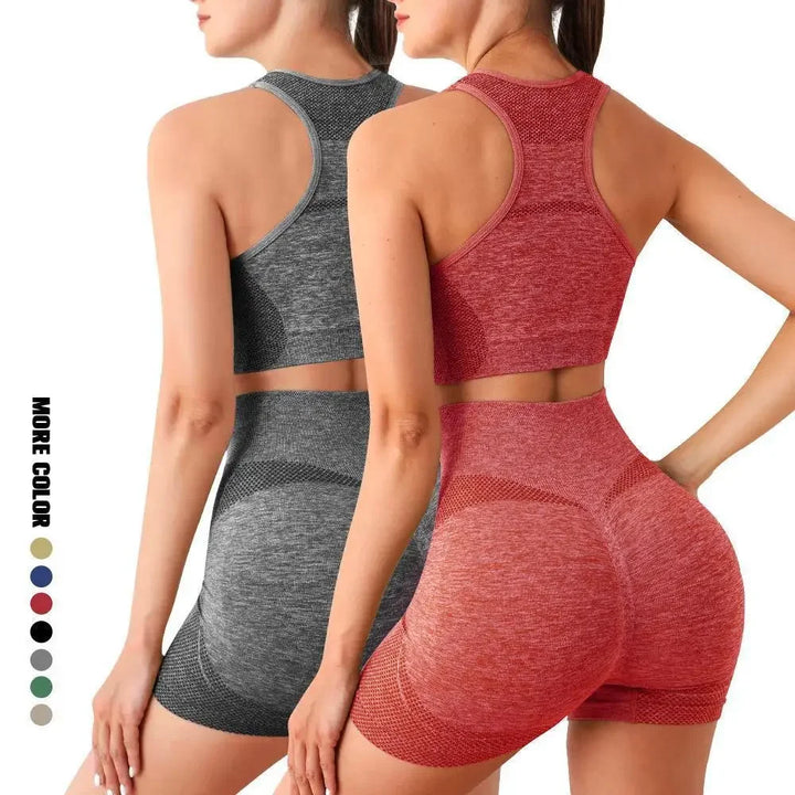 Yoga Set Gym Shorts Women Sport Bras Workout