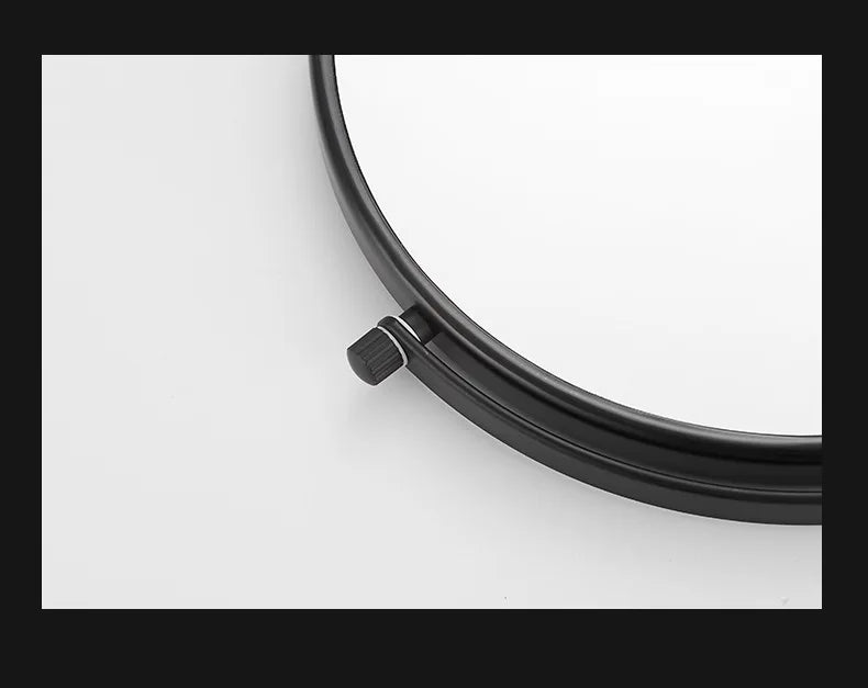 Black & Gold Telescopic Bathroom Mirror