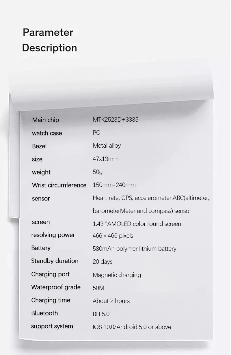 New GPS Sport Smartwatch for Men