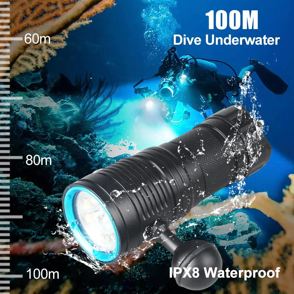 80W Underwater Dive Light