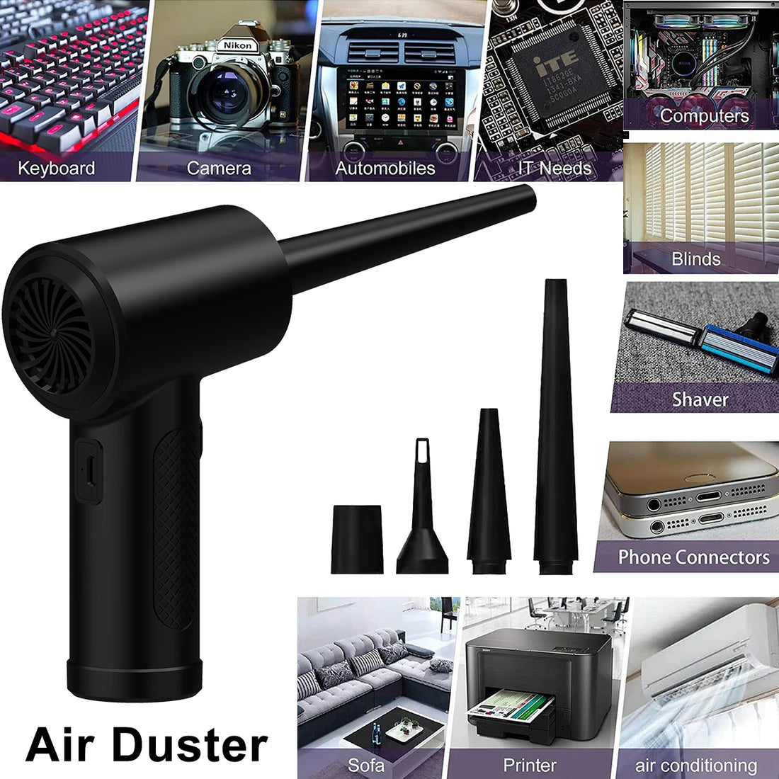 Cordless Air Duster Computer Cleaner