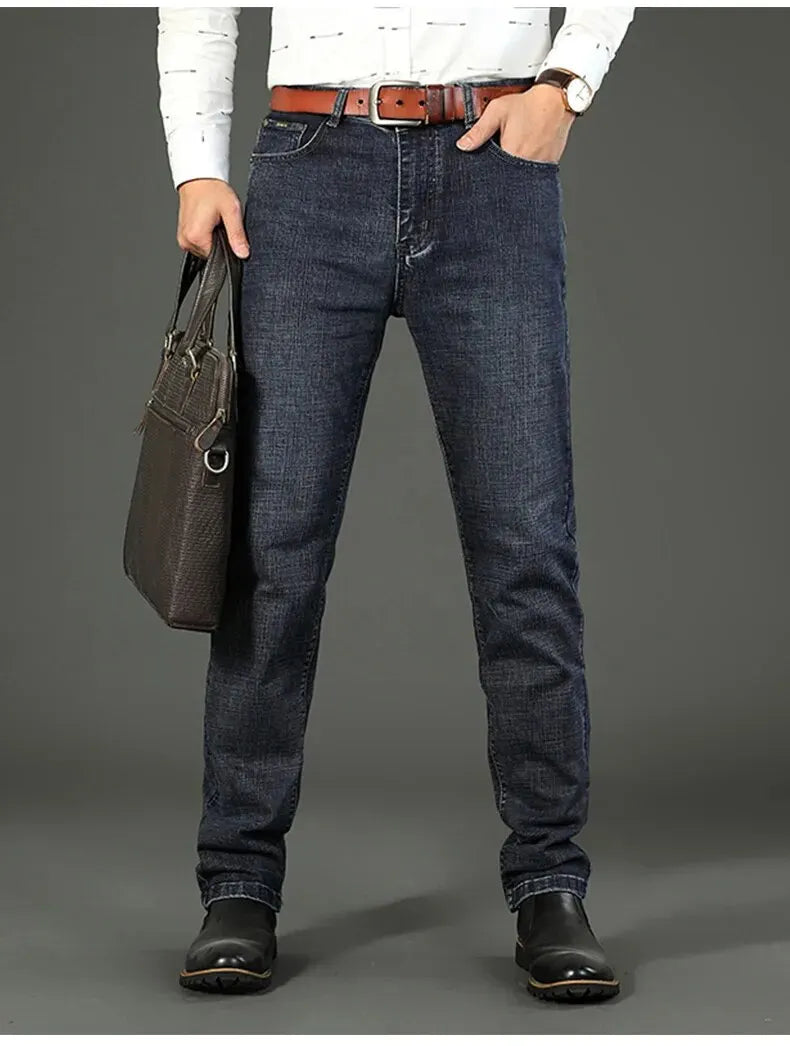 Men's Business Casual Straight Jeans