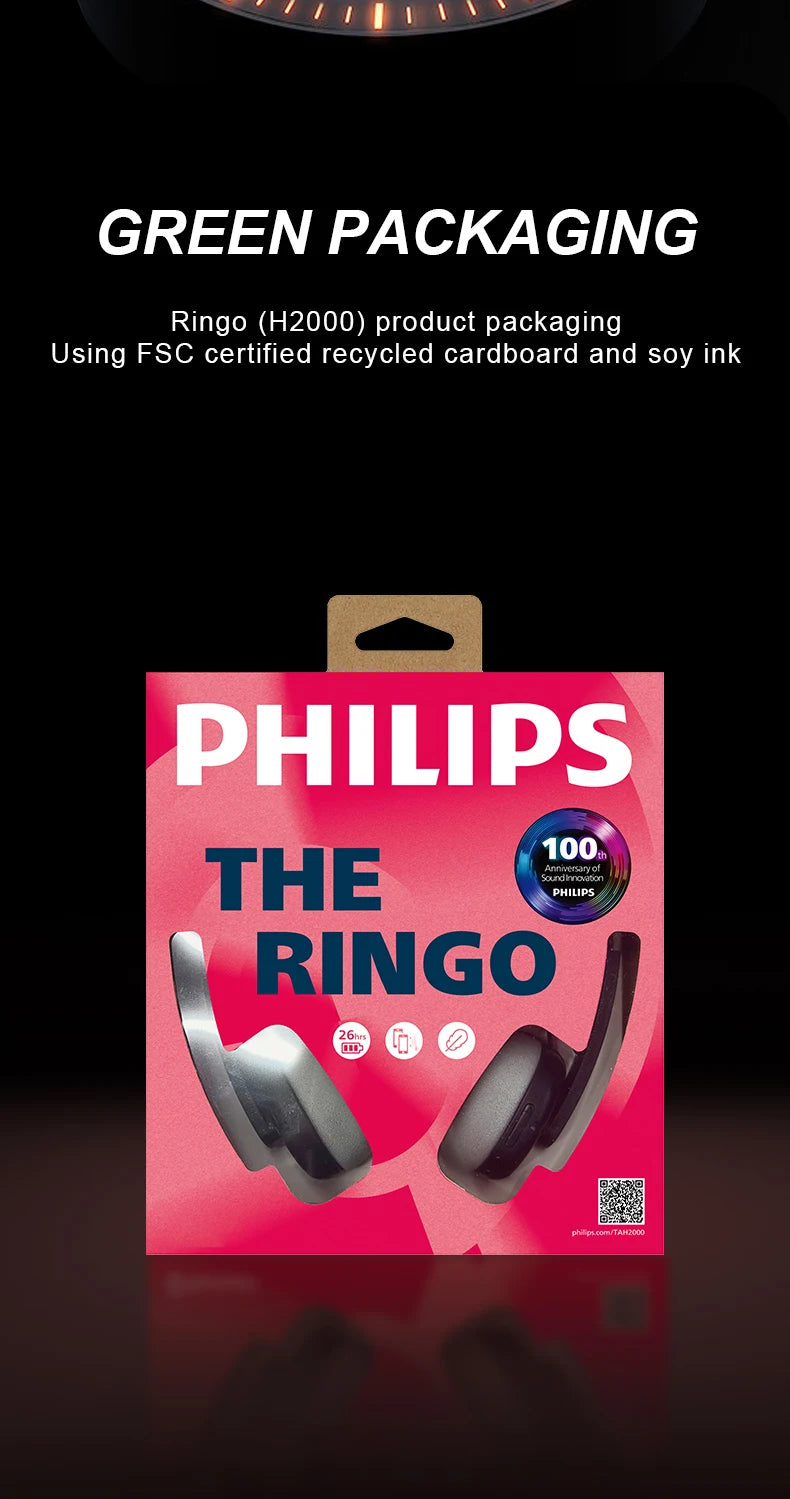 Philips TAH2000 Bluetooth Headphones