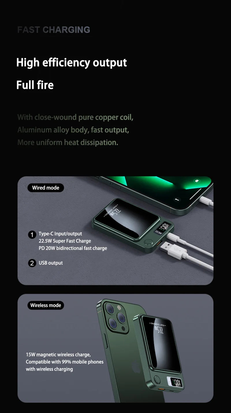 30,000mAh Magnetic Fast Charging Power Bank