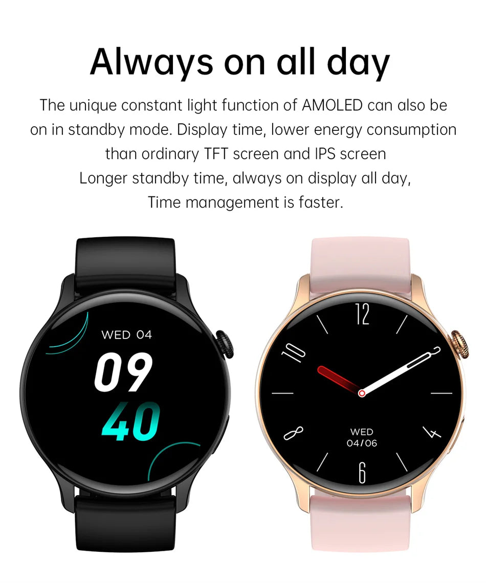 2024 AMOLED Ladies Smartwatch