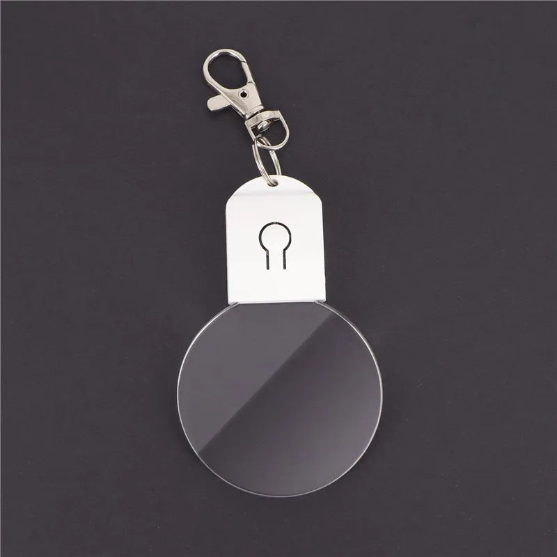 RGB Acrylic LED Keychain
