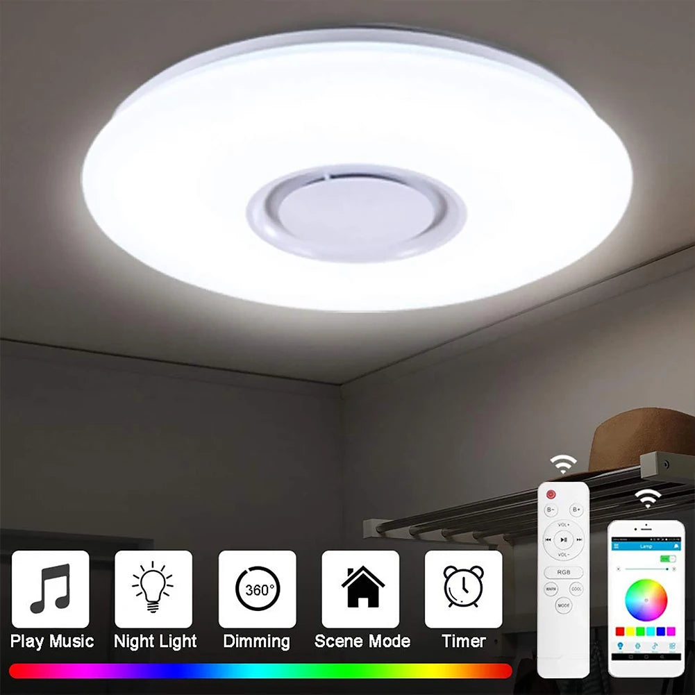 LED Ceiling Light Smart Bluetooth Speaker