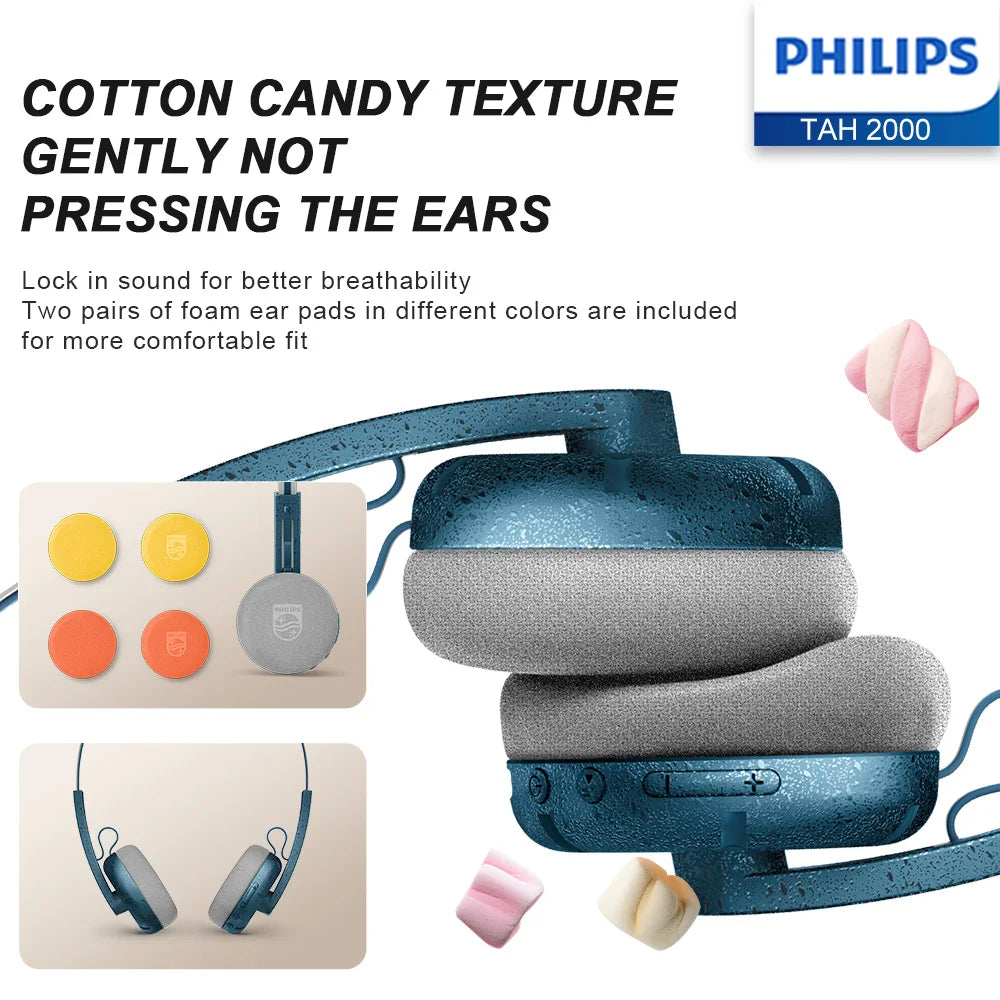 Philips TAH2000 Bluetooth Headphones